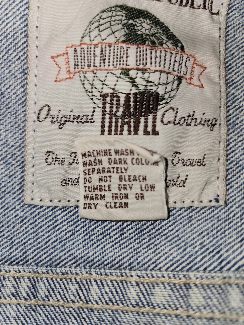 VTG BANANA REPUBLIC Men's Acid- Wash Denim Trucker Jacket Size Large